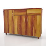 【家具】茶色の木目のリビングボード【formZ】 cabinet_0013