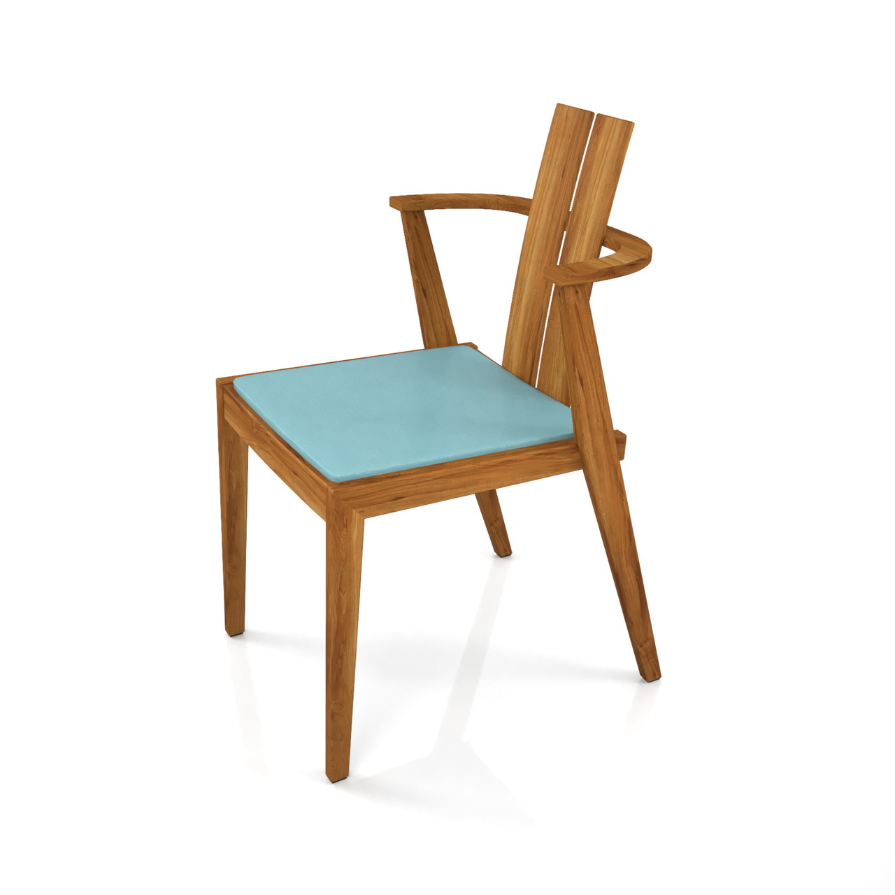 茶色い 木製のダイニングチェアの3DCADデータ丨インテリア 家具 椅子丨無料 商用可能 フリー素材 フリーデータ丨データ形式はformZ ・3ds・objファイルです
