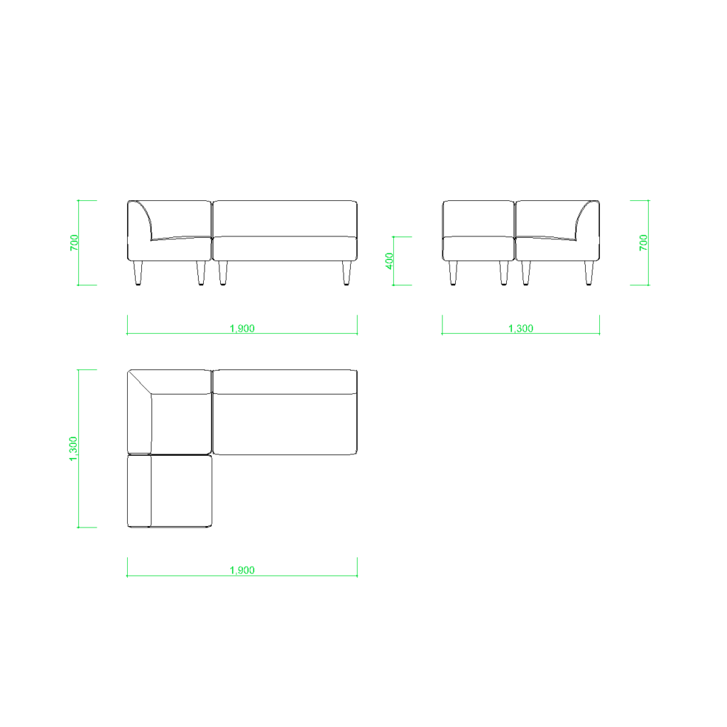 コーナーソファのセット【DXF/autocad DWG】 2disof_0022