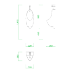 【2D部品】丸い大形の壁掛け小便器【DXF/autocad DWG】2df-toi_0017