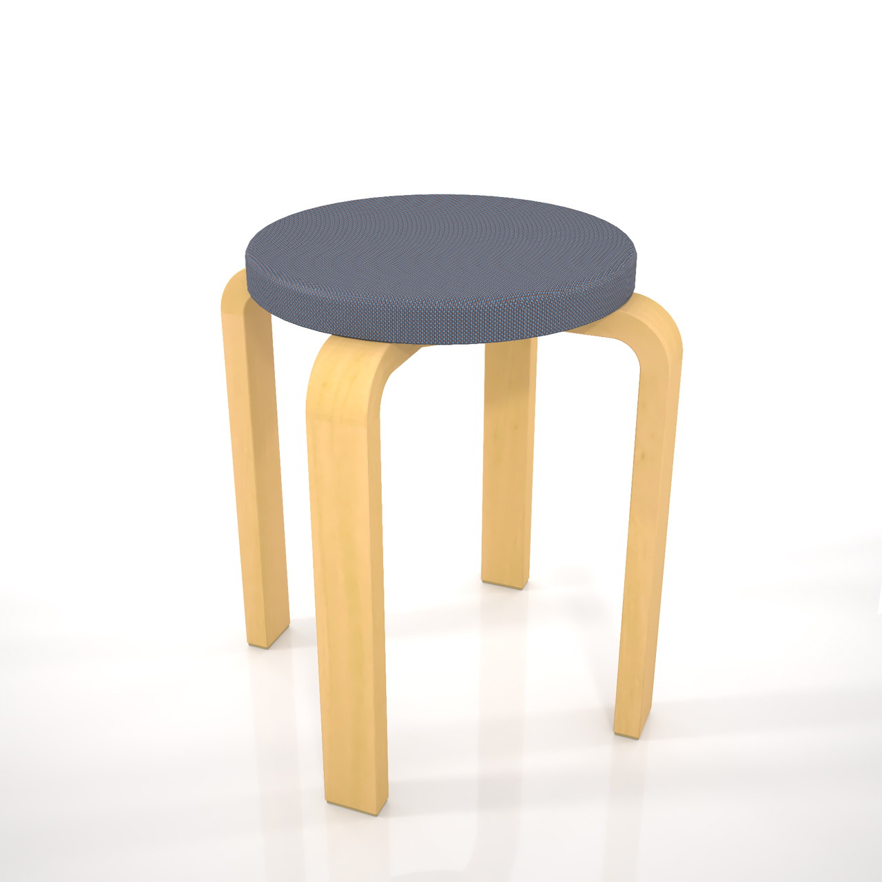 高さ450サイズの丸型のスツール の3dCADデータ│丸い いす イス stool ストゥール 腰掛け 座る 座面と脚 背もたれ無し│インテリア 家具 椅子│furniture chair│3d cad データ フリー ダウンロード 無料 商用可能 建築パース フリー素材 formZ 3D 3ds obj Free download│digital-architex.com デジタルアーキテクス