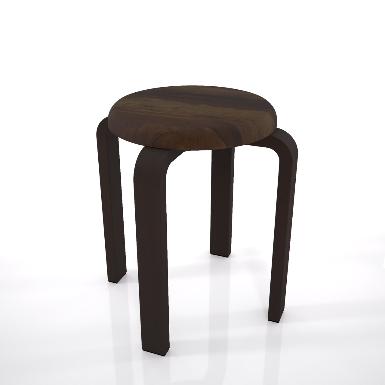 高さ450サイズの丸型のスツール の3dCADデータ│丸い いす イス stool ストゥール 腰掛け 座る 座面と脚 背もたれ無し│インテリア 家具 椅子│furniture chair│3d cad データ フリー ダウンロード 無料 商用可能 建築パース フリー素材 formZ 3D 3ds obj Free download│digital-architex.com デジタルアーキテクス