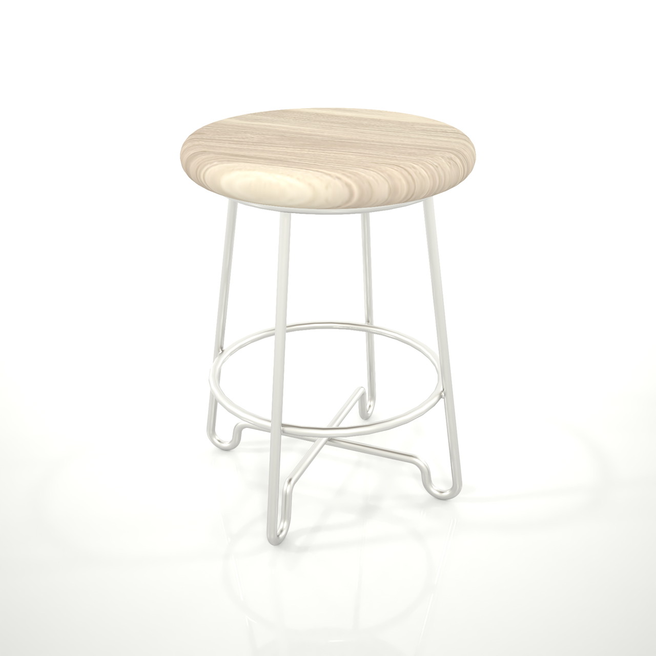 高さ450サイズ 丸型 木とスチール製 スツール の3dCADデータ│木製 鉄製 溶接 丸い いす パイプイス stool ストゥール 腰掛け 座る 座面と脚 背もたれ無し│インテリア 家具 椅子│furniture chair│3d cad データ フリー ダウンロード 無料 商用可能 建築パース フリー素材 formZ 3D 3ds obj Free download│digital-architex.com デジタルアーキテクス