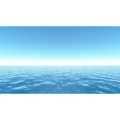 Cg 雲一つない青空と海 背景画像 Ocean 0004