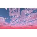 ピンク色に焼けた空│紫色 夕焼け 夕陽 4k│CG画像データ フリー ダウンロード 無料 商用可能 2d background image Free download digital-architex.com